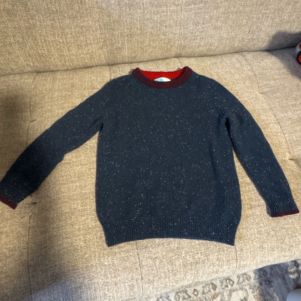 Boden Navy Sweater with Elbow Patches